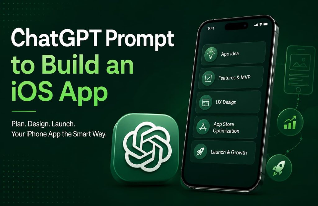 ChatGPT Prompt to Build an iOS App with AI-powered iPhone app planning, MVP development, UX design, and App Store launch strategy